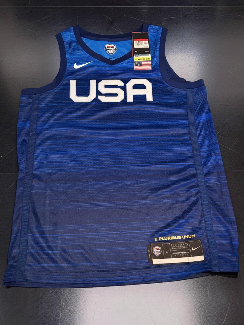 Nike USA Royal/Navy Blue Basketball Jersey